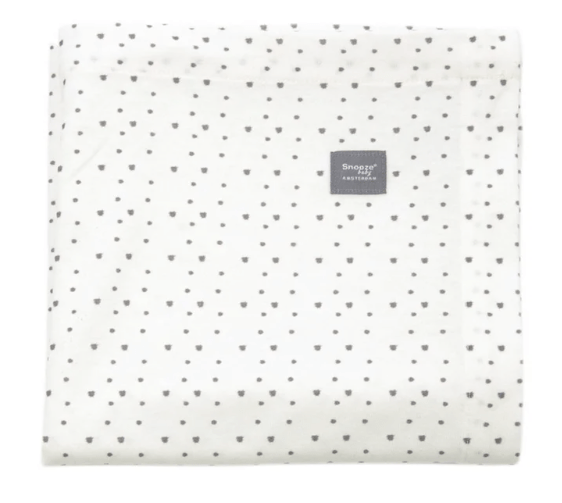 Snoozebaby - Swaddle/Sheet Cot Grey Mist + Bumble - (120X120cm) -2-pack - Image 3