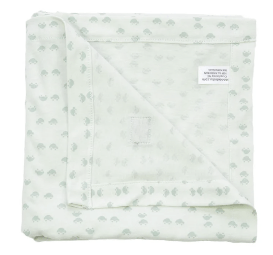 Snoozebaby - Swaddle/Sheet Cot Grey Mist + Bumble - (120X120cm) -2-pack - Image 4