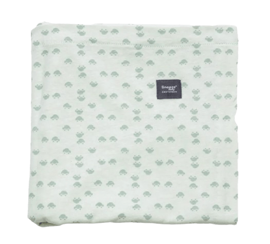 Snoozebaby - Swaddle/Sheet Crib Gray Mist + Bumble (80x80cm) - 2-pack