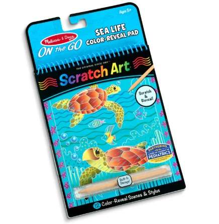 Melissa & Doug - On The Go - Scratch Art - Sea Life - Image 2
