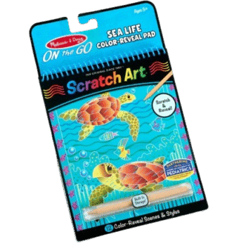 Melissa & Doug - On The Go - Scratch Art - Sea Life