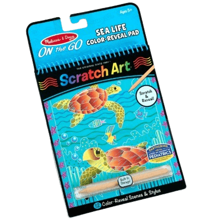 Melissa & Doug - On The Go - Scratch Art - Sea Life