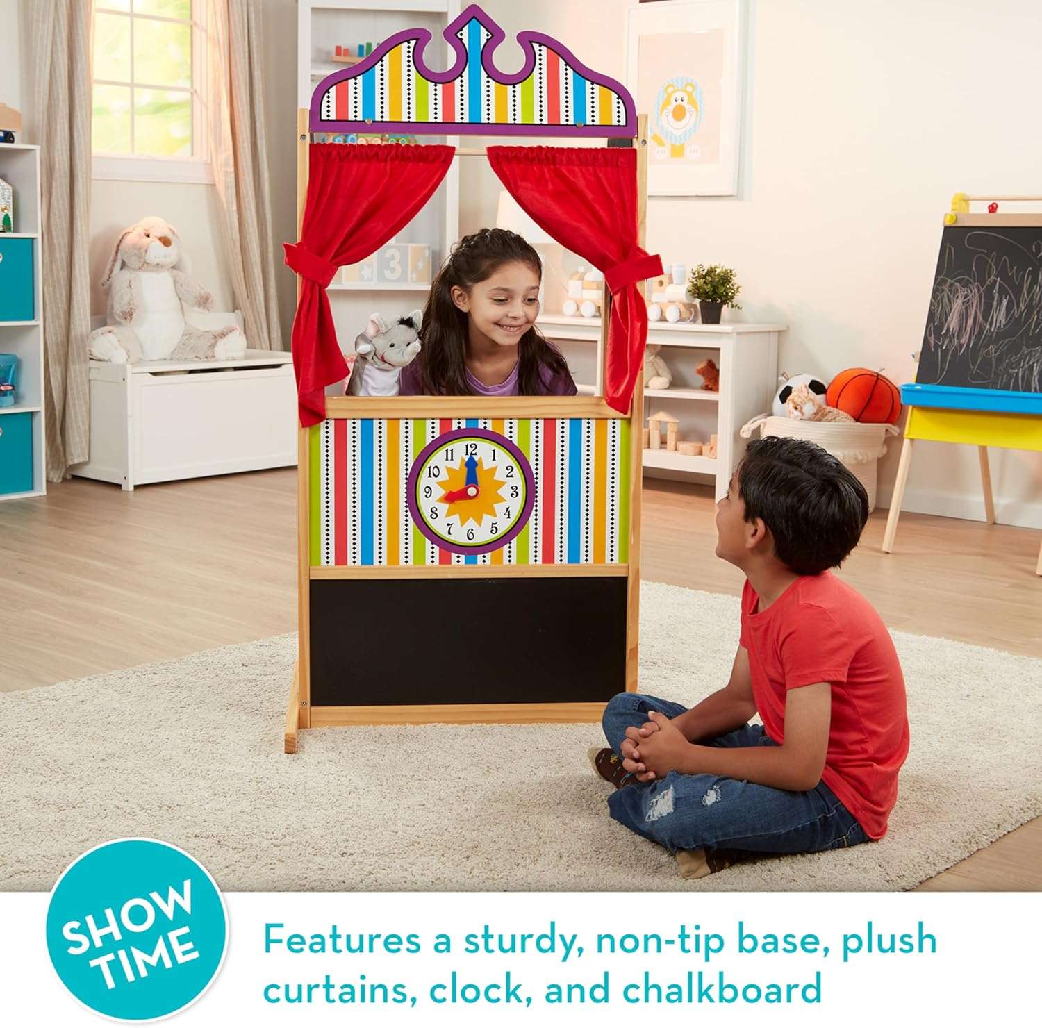 Melissa & Doug Deluxe Puppet Theater - Image 3