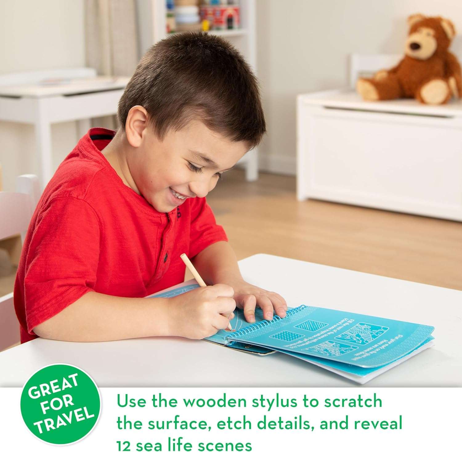 Melissa & Doug - On The Go - Scratch Art - Sea Life - Image 4