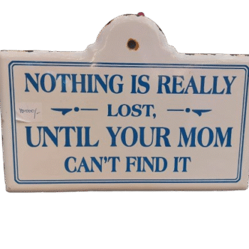 Creative Co-Op - Enameled Metal Wall Decor - Nothing is Really Lost