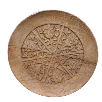 Creative Co-op - Hand Carved Mango Wood Tray