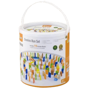 Viga - Wooden Domino Run Set - 116 Pieces