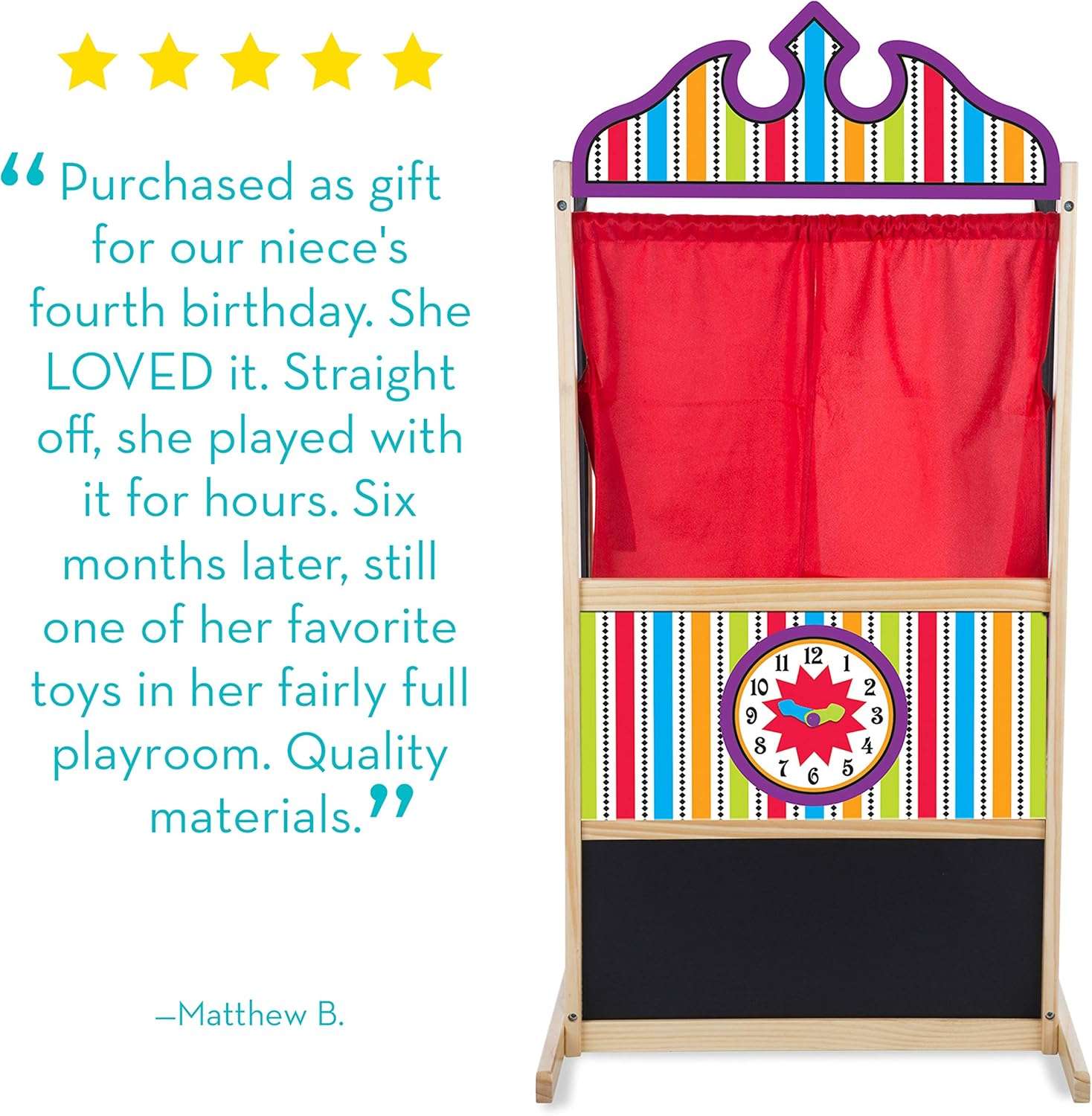 Melissa & Doug Deluxe Puppet Theater - Image 6