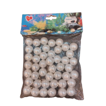 White Pearl Beads - Acrylic / Plastic