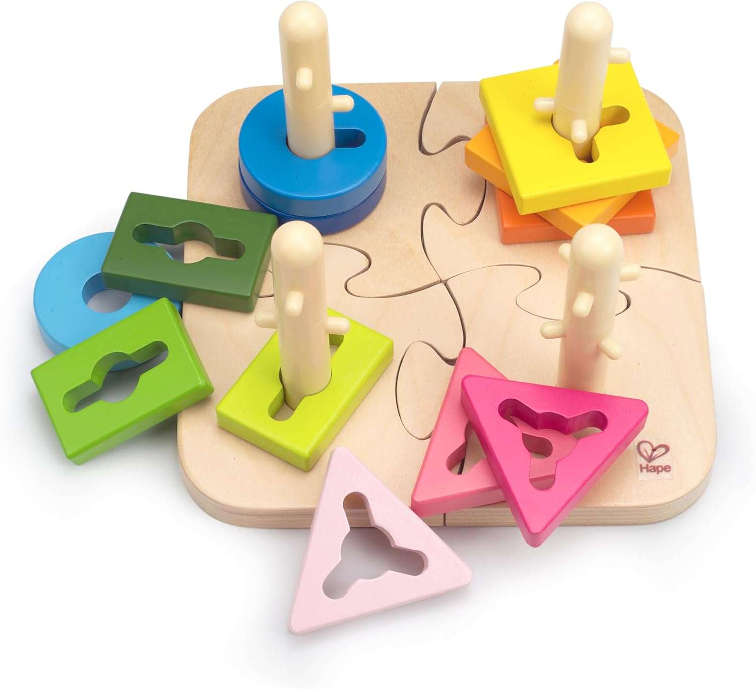 Hape - Wooden Creative Peg Puzzle - Image 2