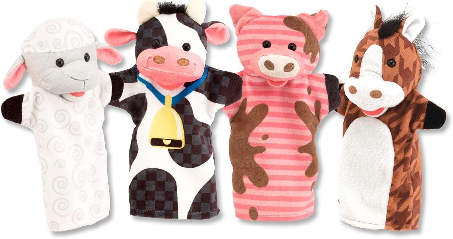 Melissa & Doug - Farm Friends Hand Puppets (Set of 4) - Image 3