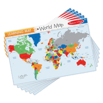 Melissa & Doug - Learning Mat - World Map