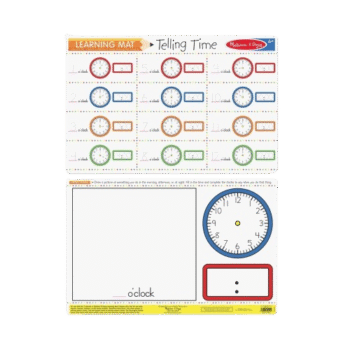 Melissa & Doug - Learning Mat - Telling Time