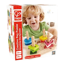 Hape - Wooden Creative Peg Puzzle