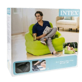 Intex - Accent Chair With Cup Holder - Green