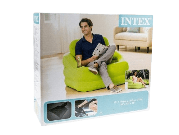 Intex - Accent Chair With Cup Holder - Green
