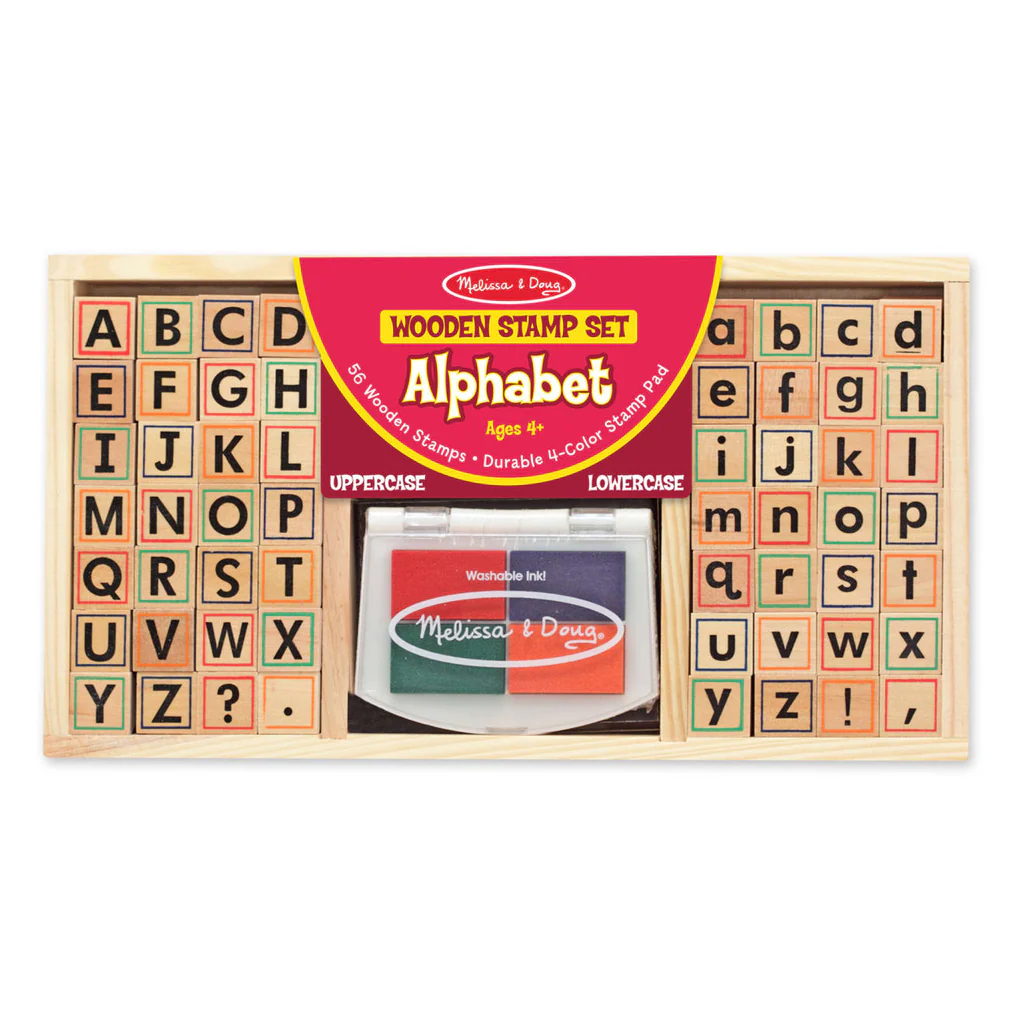 Melissa & Doug - Wooden Alphabet Stamp Set - Image 12