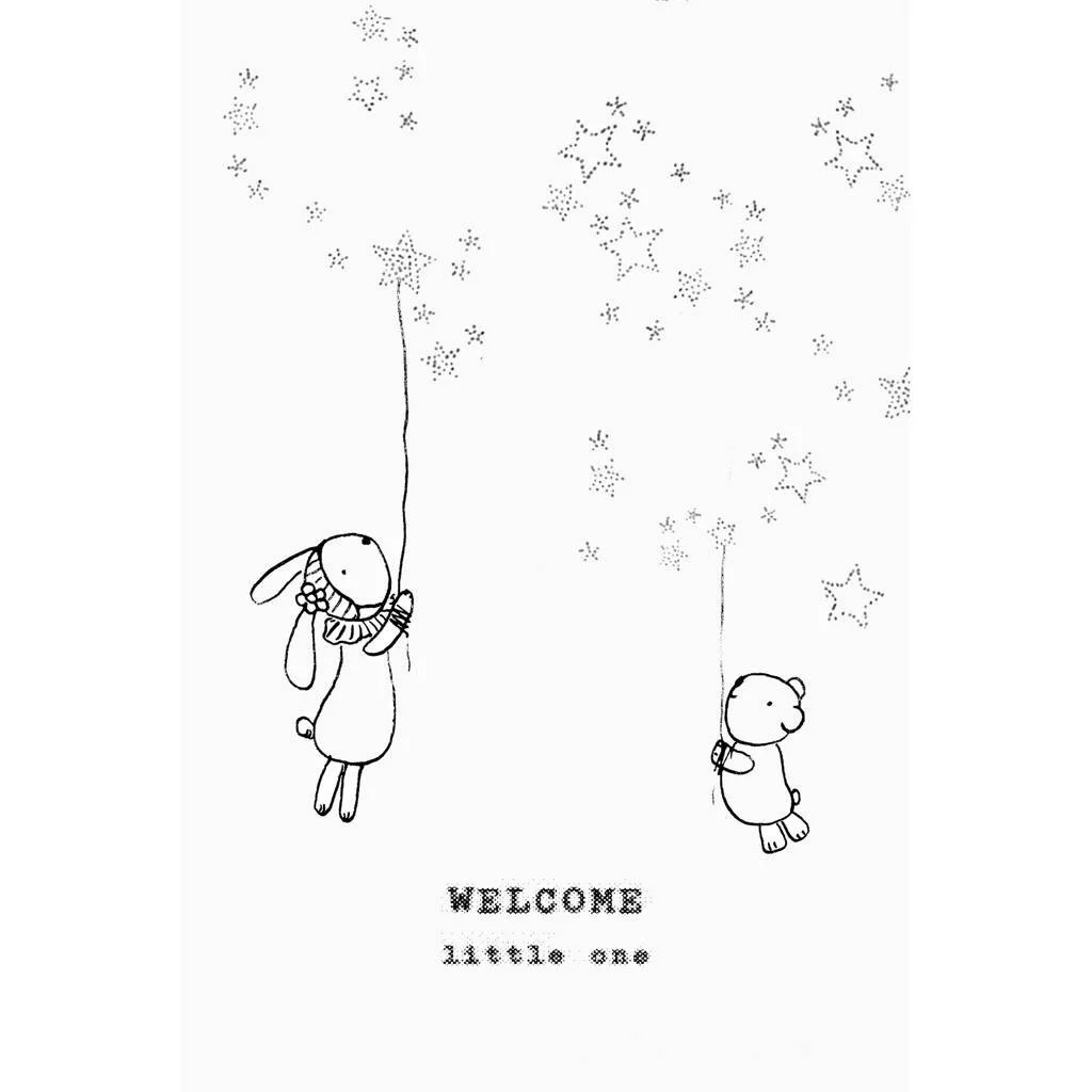 Snoozebaby - Cuddle toy with labels & Card with envelope - Frost Gray - Image 4