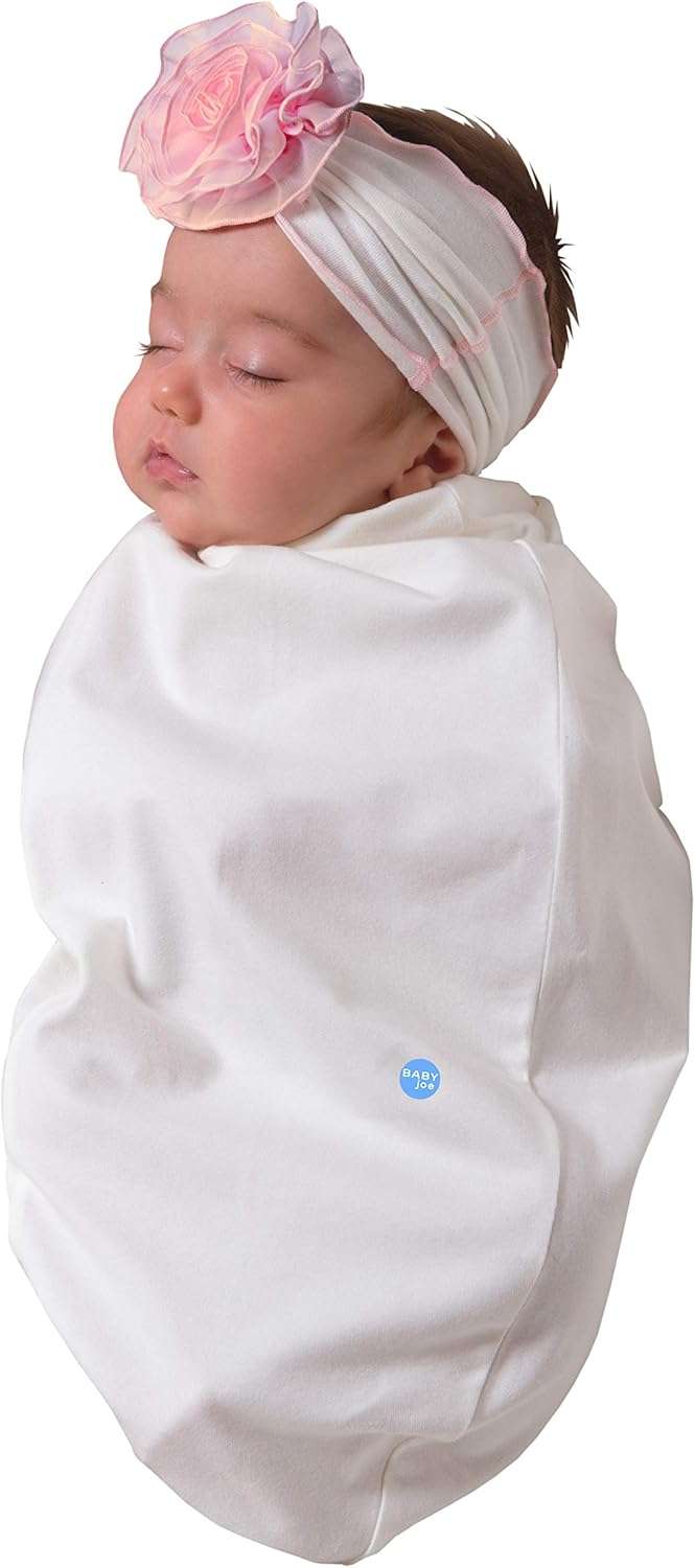 Cozy Cocoon – Swaddle with Hat and Announcement Card – Chiffon Rose - Image 4