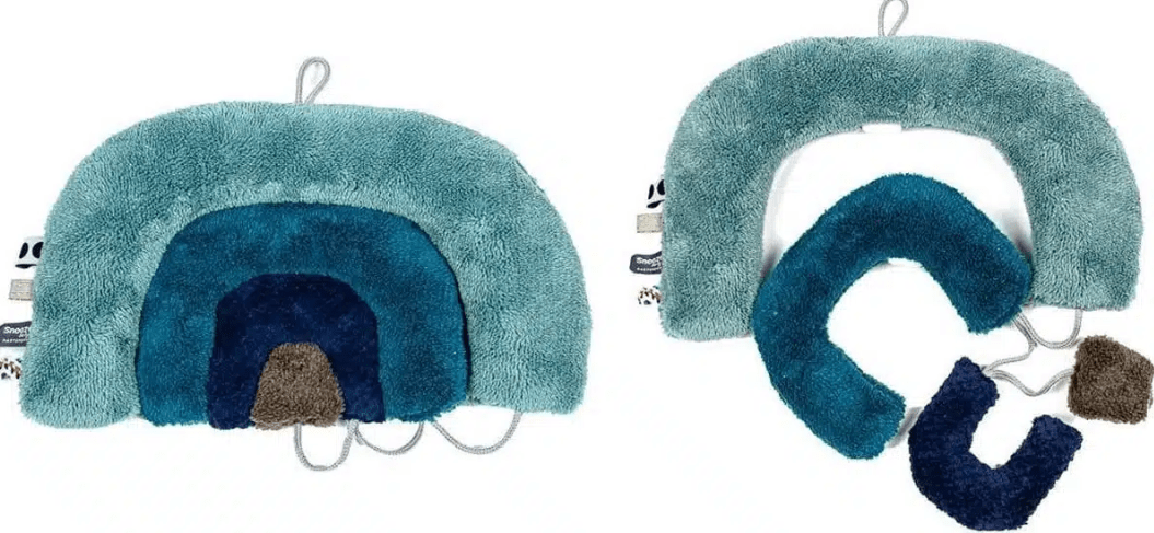 Snoozebaby - Plush Puzzle Rainbow - Gray Mist - Image 3