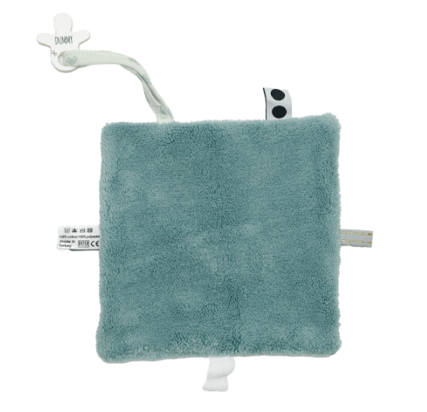 Snoozebaby – Cuddle toy with labels & Card with envelope – Misty Green - Image 3