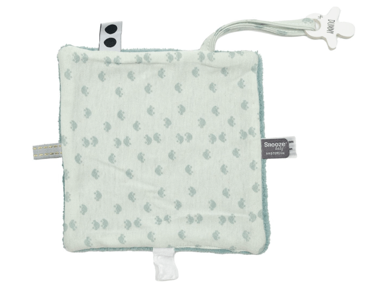 Snoozebaby – Cuddle toy with labels & Card with envelope – Misty Green - Image 5