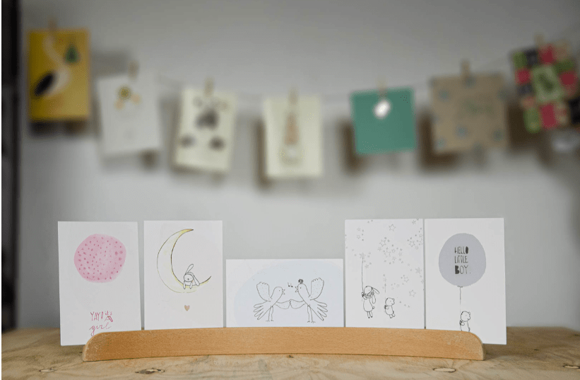 Snoozebaby – Cuddle toy with labels & Card with envelope – Misty Green - Image 6