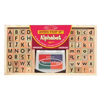 Melissa & Doug - Wooden Alphabet Stamp Set