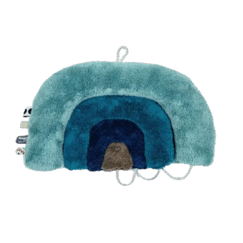 Snoozebaby - Plush Puzzle Rainbow - Gray Mist