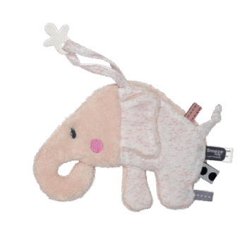 Snoozebaby – Pacifier Cuddly Toy – Elly Elephant – Orchid Blush