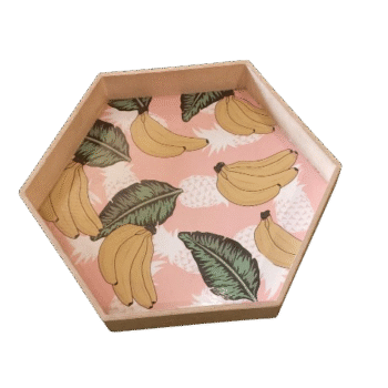 Wooden Tray - Hexagonal