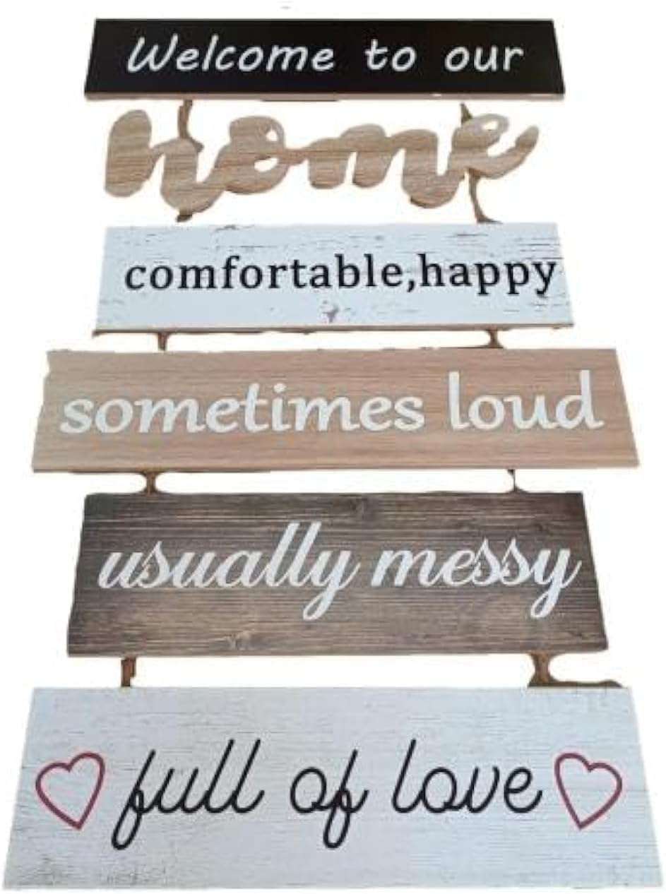 Welcome To Our Home Hanging Wood Decoration - Image 2