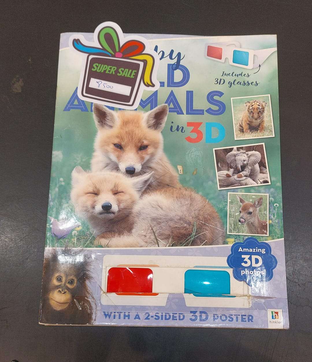 Animal Book with 3D Glasses - Baby Wild Animals - Image 2
