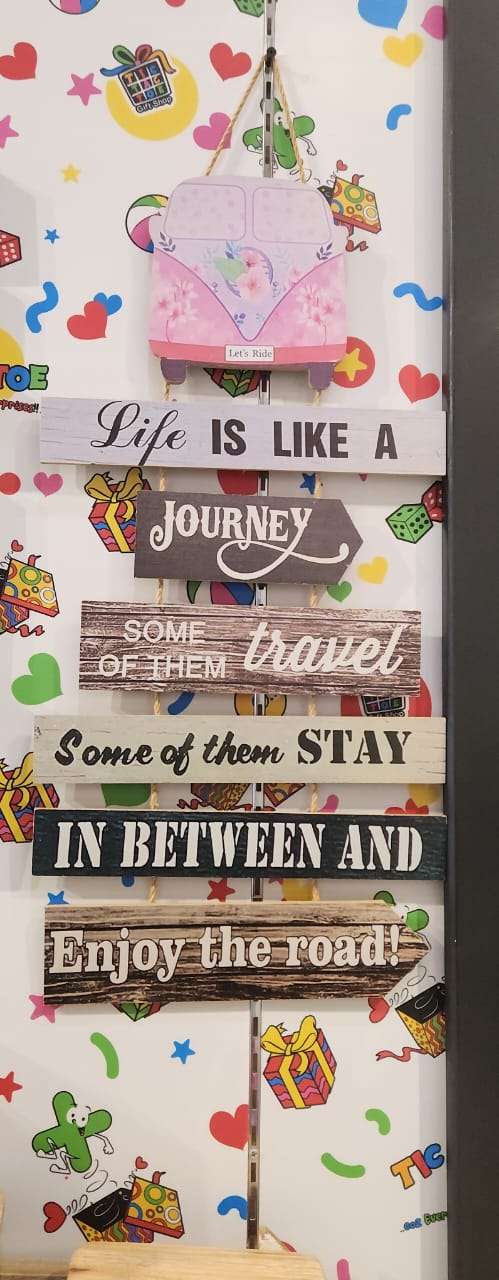 Life is Journey Wooden Plaque Sign - 34cm x 68cm - Image 2