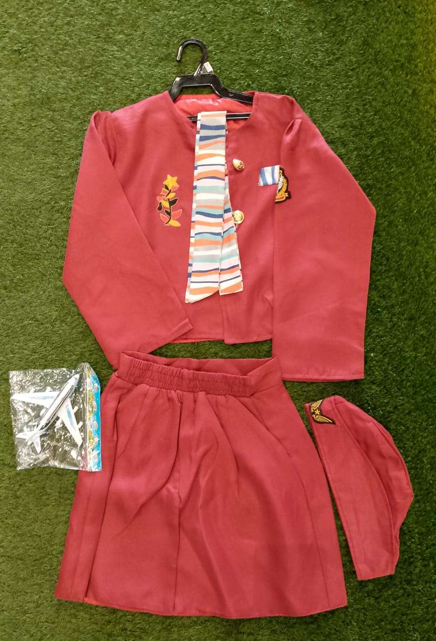 Kids Air Hostess Costume - Image 3