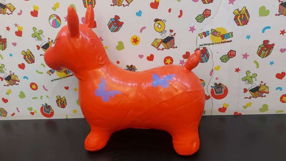 Inflatable Jumping Horse - Red - Image 5