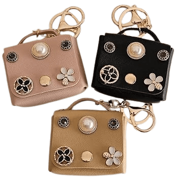 Mini Coin Purse Keychain – Small Wallet with Key Ring, Gift Bag Charm for Handbags