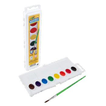 Crayola Washable Watercolors - Kids Paint Set - 8ct