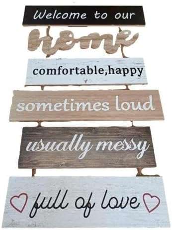 Welcome To Our Home Hanging Wood Decoration - Image 3