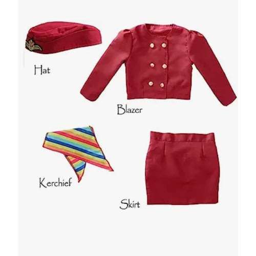 Kids Air Hostess Costume - Image 8