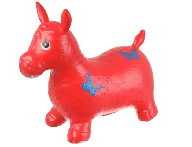 Inflatable Jumping Horse - Red - Image 3