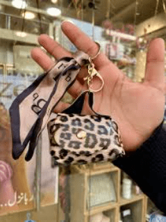 Leopard Print Mini Keyring