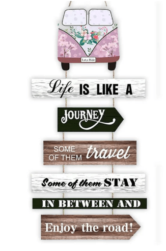 Life is Journey Wooden Plaque Sign - 34cm x 68cm - Image 3