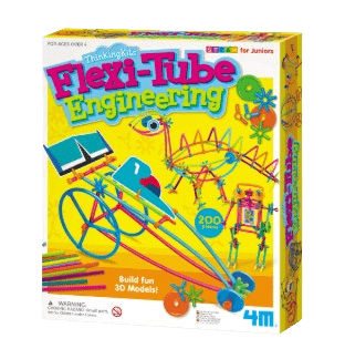 4M Thinking Kits - Flexi Tube Engineering Set - STEAM Kit for Kids 4+