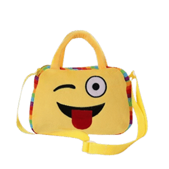 Little girl Cute Emoji - Lunch Bag / Shoulder School Bag / Handbag