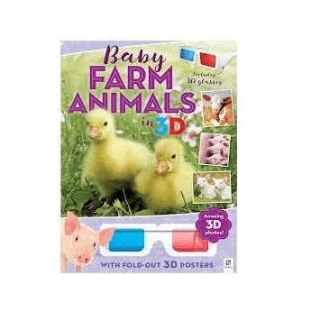 Animal Book with 3D Glasses - Baby Farm Animals