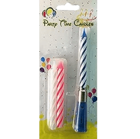 Party Time - Pillar Birthdays Candle - Unscented