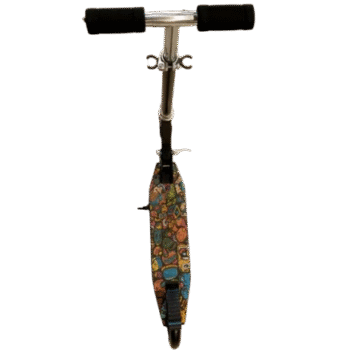 Kick Scooter With Graphics - Black