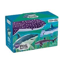 Mudpuppy - Foil Puzzle - Sharks