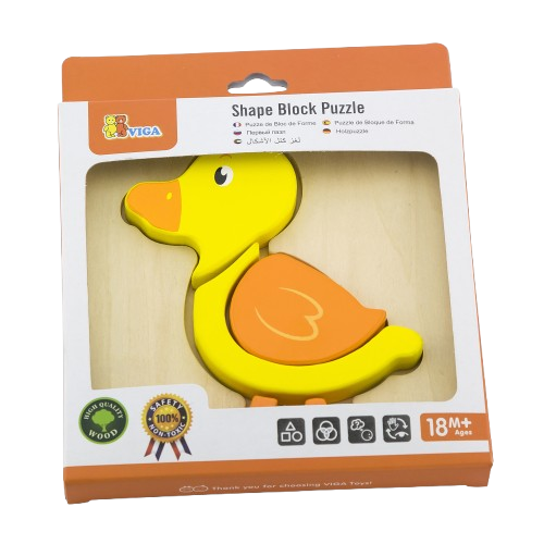 Viga - Handy Block Puzzle - Duck